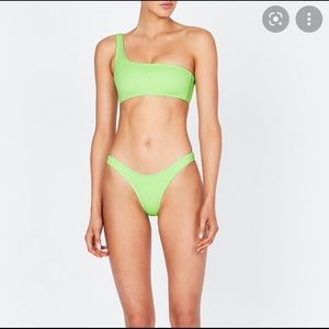 MICA LIME SPARKLE TRIANGL BIKINI
